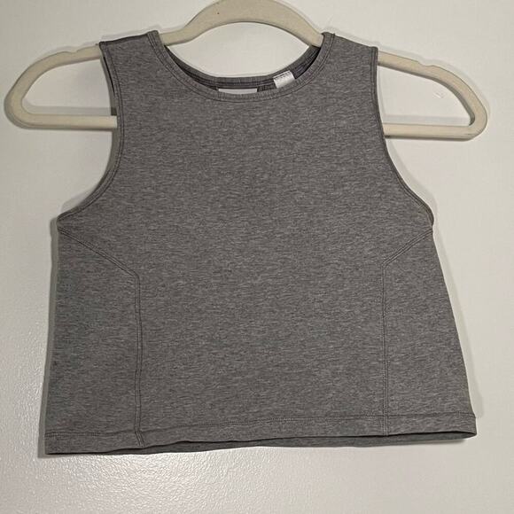 Ivivva (Lululemon) Grey Sleeveless Cropped Tank Top Size 8 - Picture 2 of 7